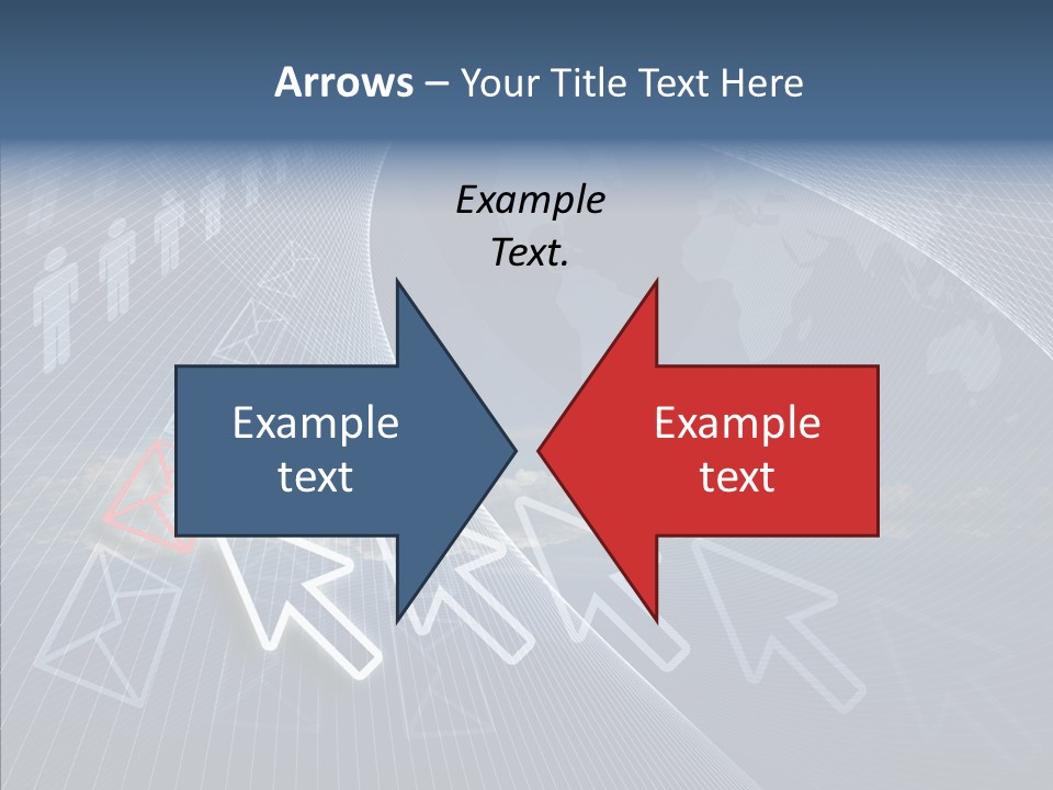 Selection Target Blue PowerPoint Template