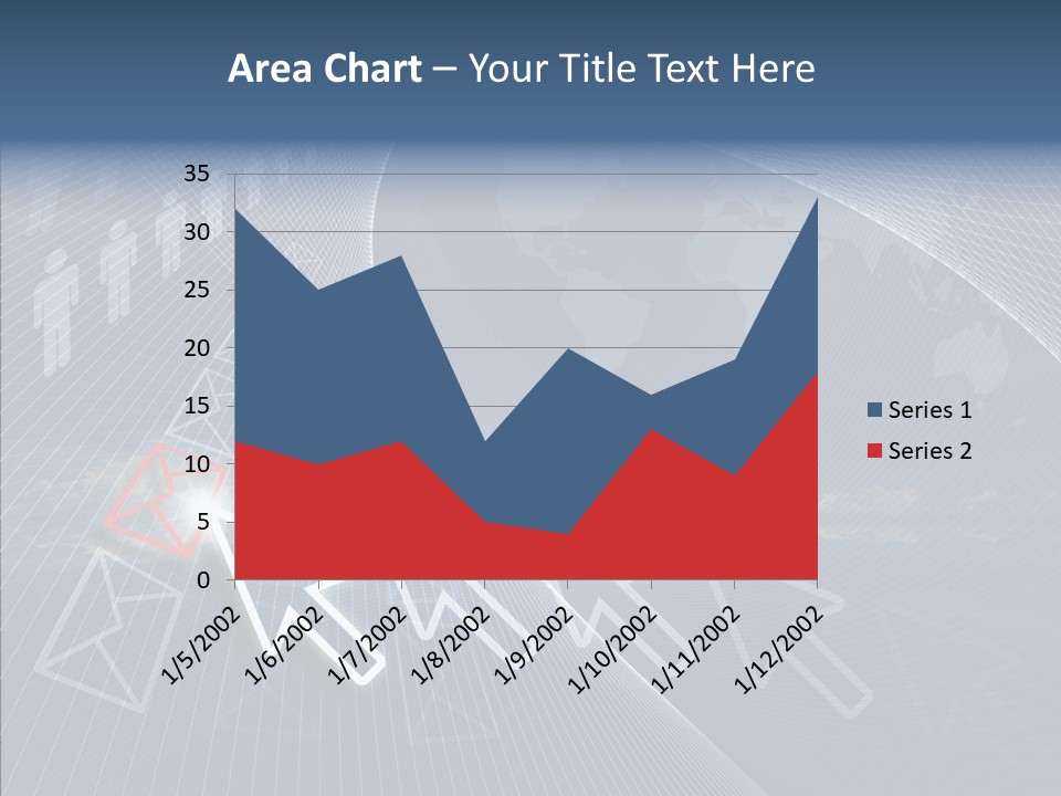 Selection Target Blue PowerPoint Template