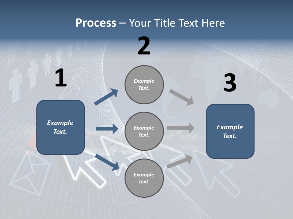 Selection Target Blue PowerPoint Template