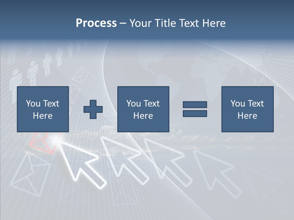 Selection Target Blue PowerPoint Template