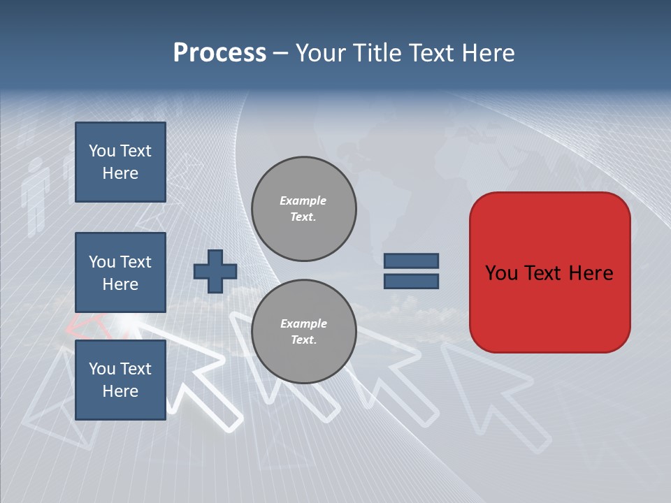 Selection Target Blue PowerPoint Template
