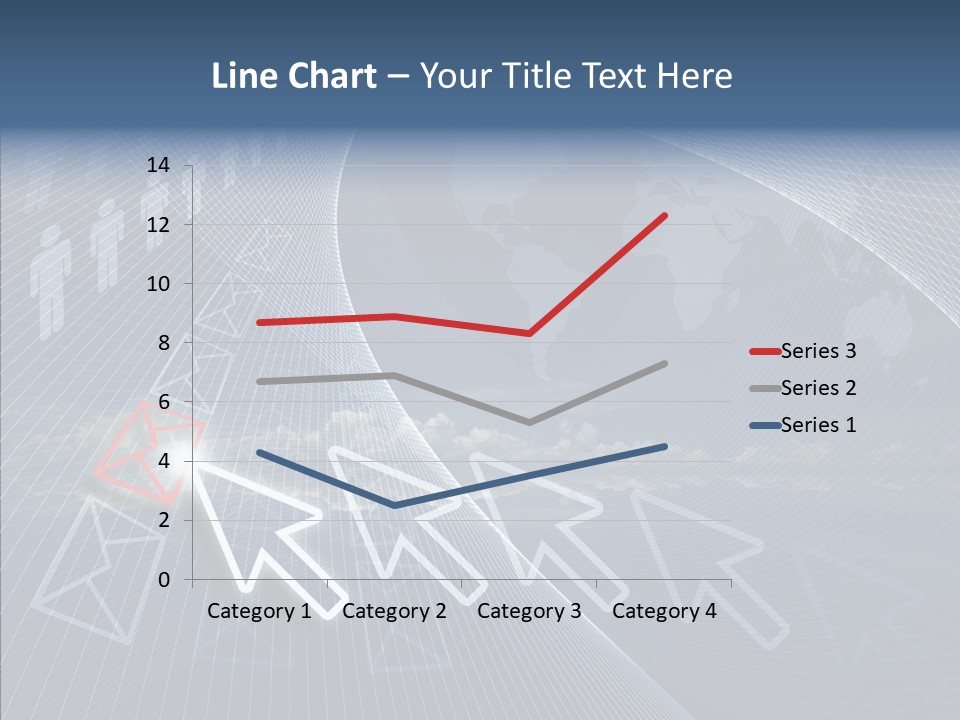 Selection Target Blue PowerPoint Template