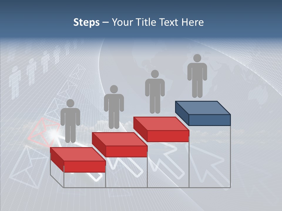 Selection Target Blue PowerPoint Template