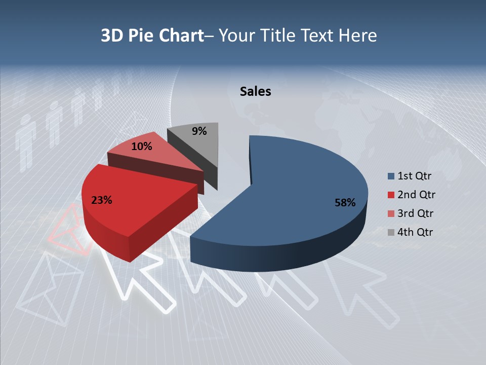 Selection Target Blue PowerPoint Template