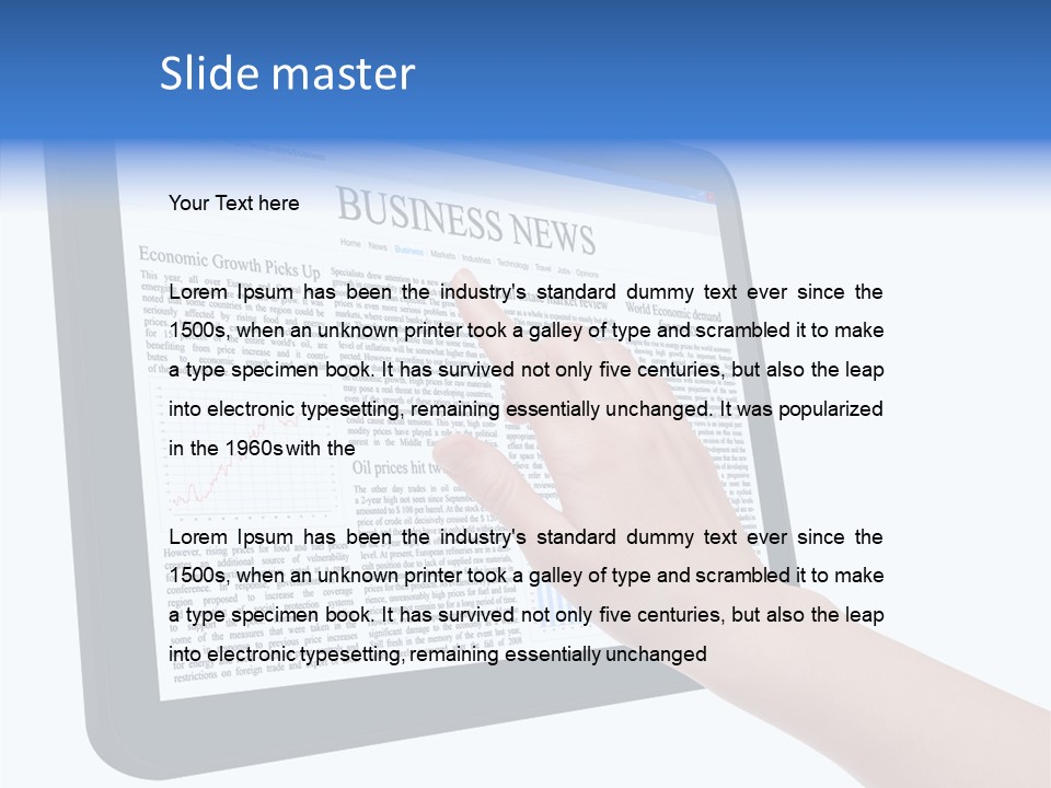 Business Web Pad PowerPoint Template