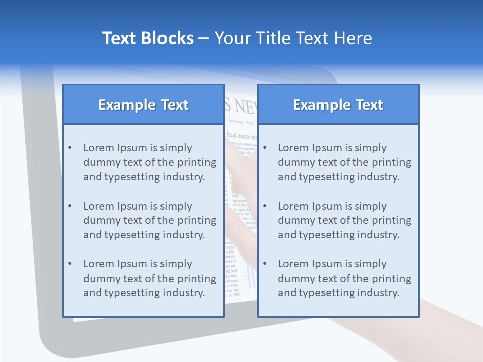 Business Web Pad PowerPoint Template