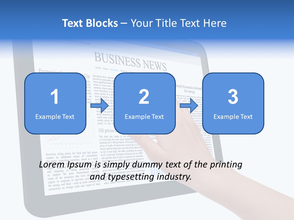 Business Web Pad PowerPoint Template