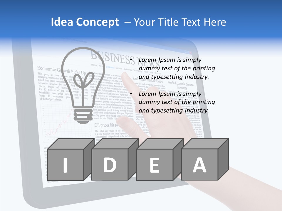 Business Web Pad PowerPoint Template