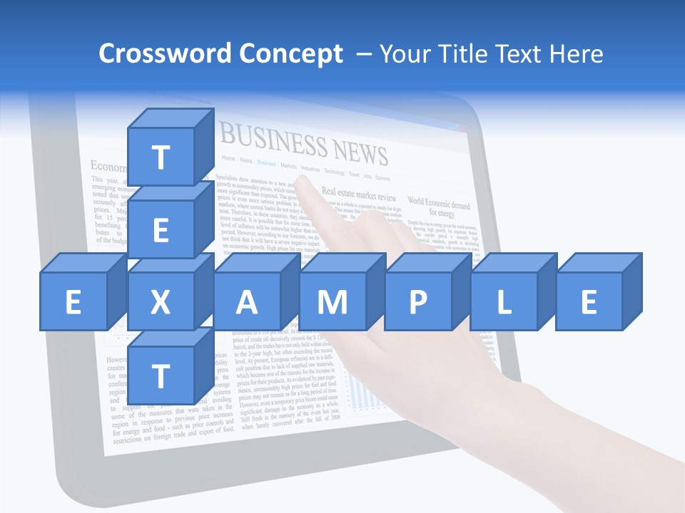 Business Web Pad PowerPoint Template