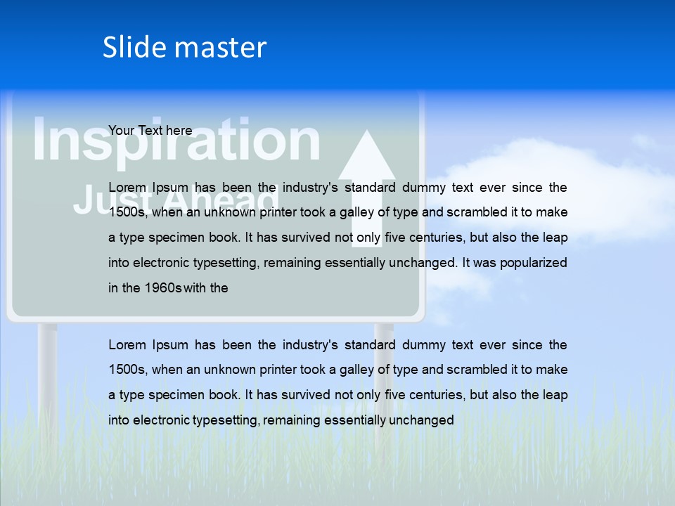 Nature Inspiration Billboard PowerPoint Template