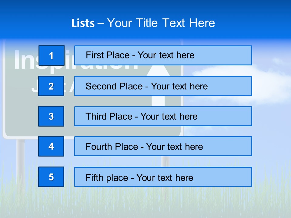 Nature Inspiration Billboard PowerPoint Template