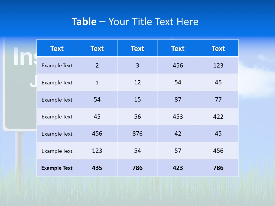 Nature Inspiration Billboard PowerPoint Template