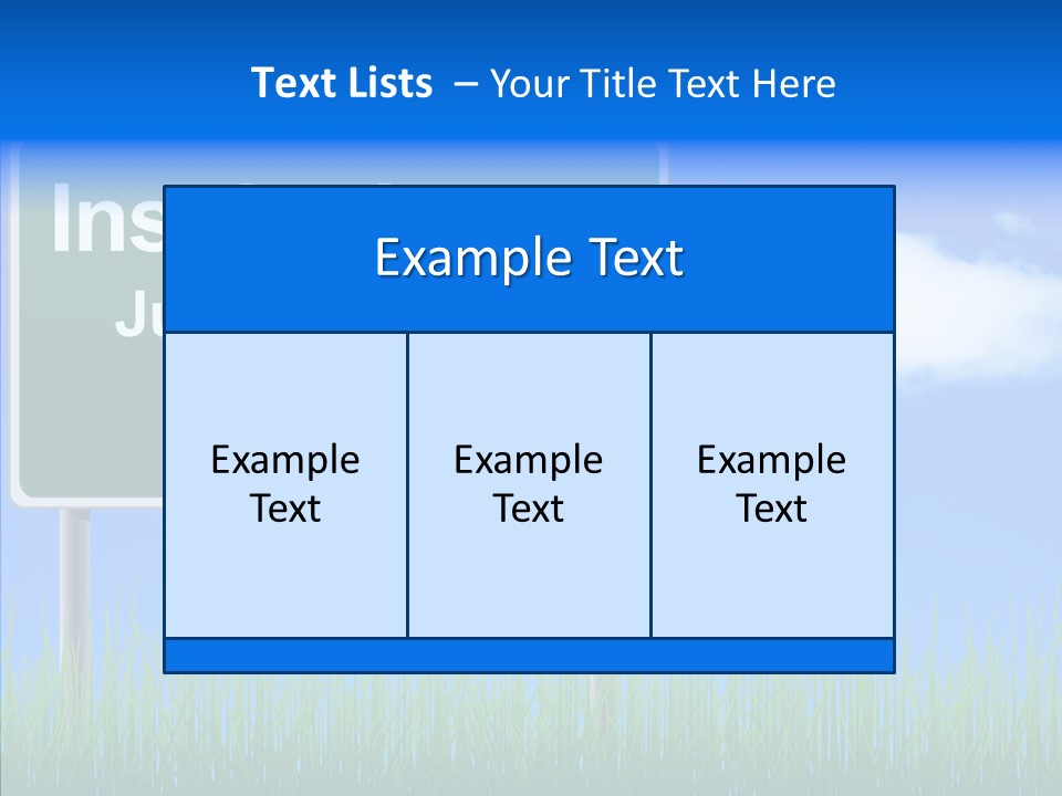 Nature Inspiration Billboard PowerPoint Template