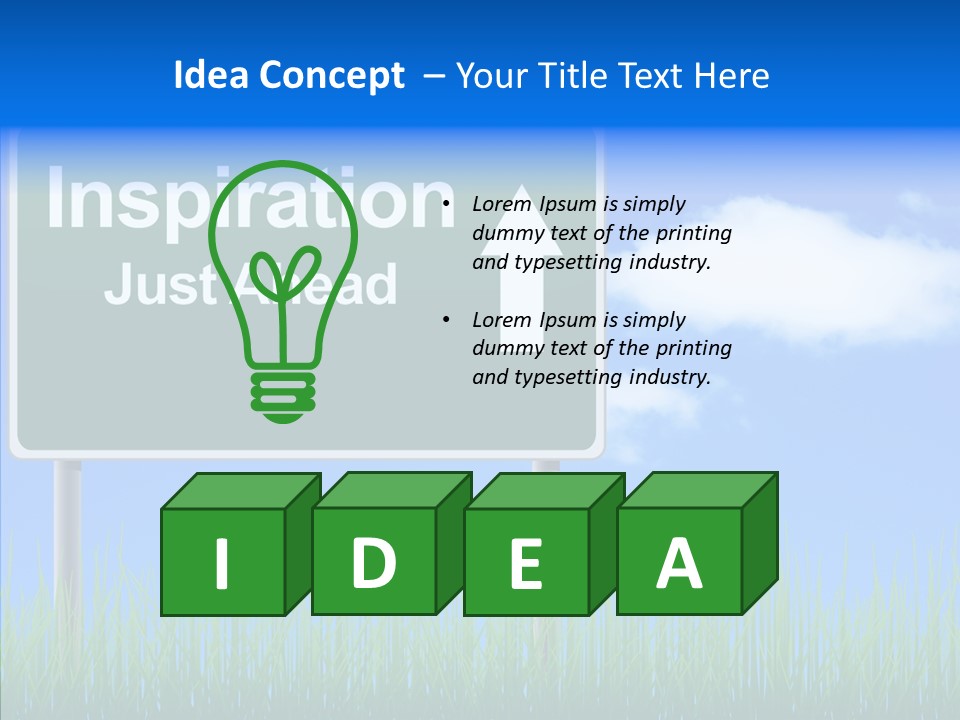 Nature Inspiration Billboard PowerPoint Template