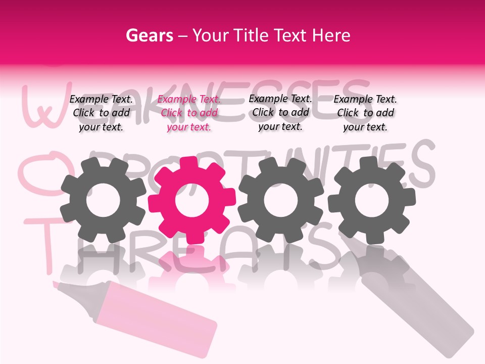 Sign Weakness Strength PowerPoint Template