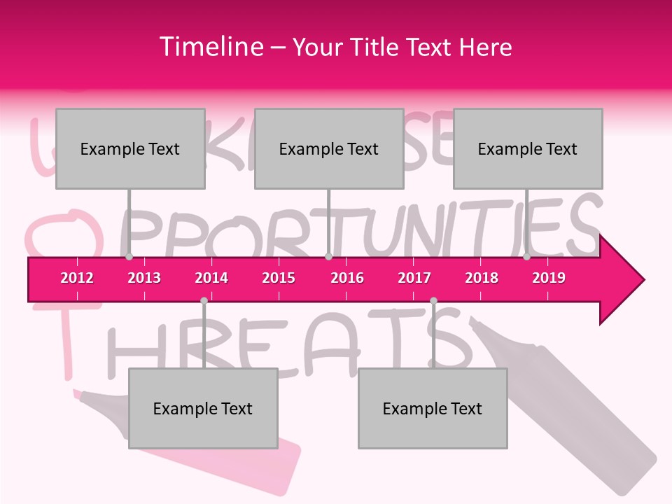 Sign Weakness Strength PowerPoint Template
