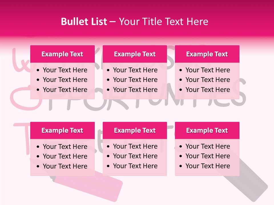 Sign Weakness Strength PowerPoint Template