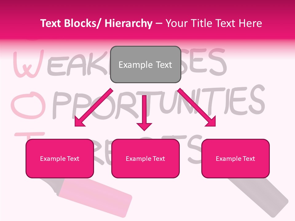 Sign Weakness Strength PowerPoint Template