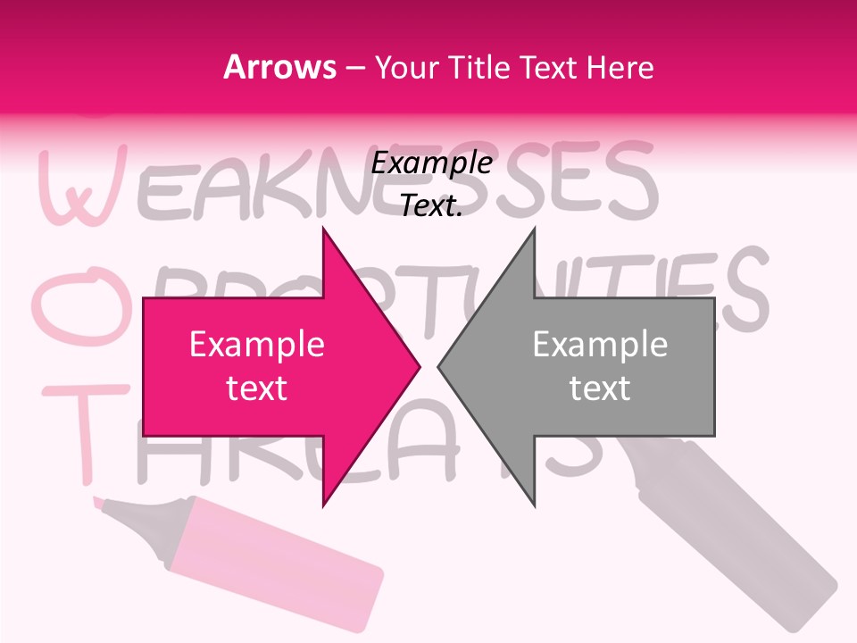 Sign Weakness Strength PowerPoint Template