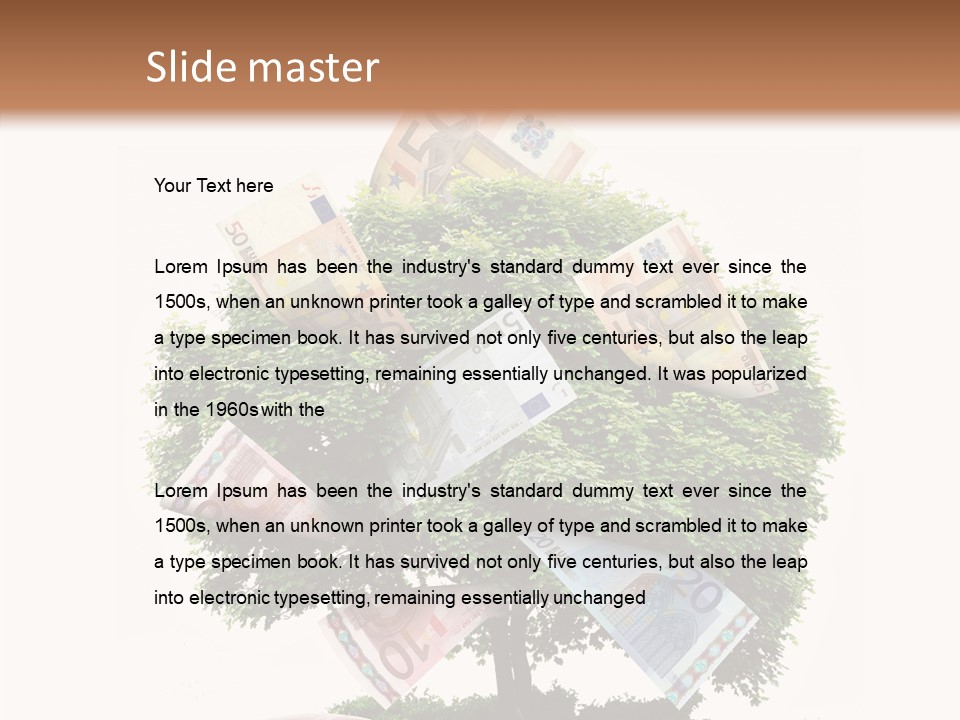 Loan Man Growth PowerPoint Template