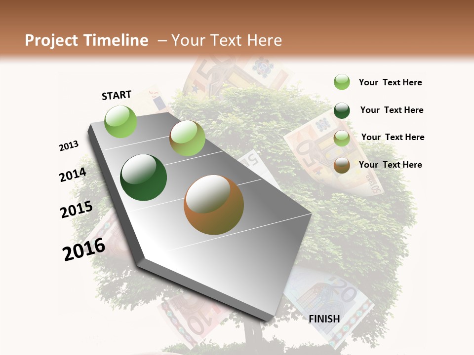 Loan Man Growth PowerPoint Template