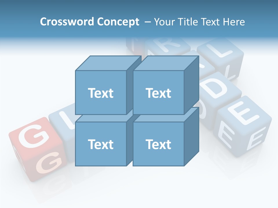Creative Successful Crossword PowerPoint Template