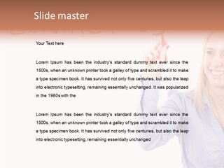 Beautiful Offer Woman PowerPoint Template