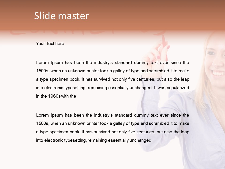 Beautiful Offer Woman PowerPoint Template