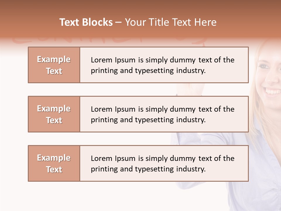 Beautiful Offer Woman PowerPoint Template
