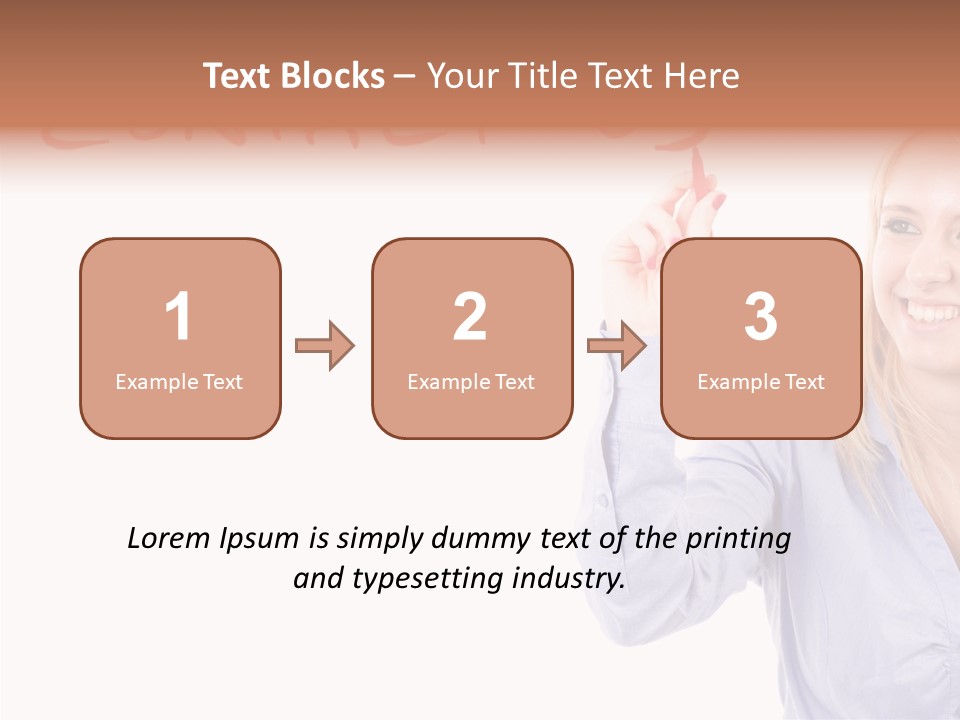 Beautiful Offer Woman PowerPoint Template