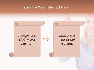Beautiful Offer Woman PowerPoint Template