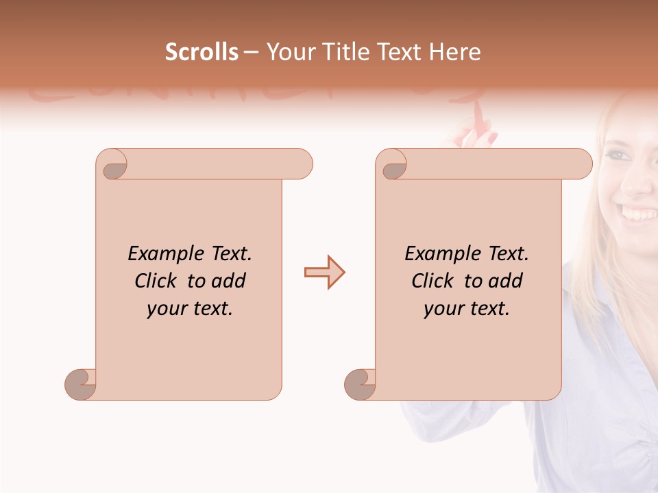Beautiful Offer Woman PowerPoint Template