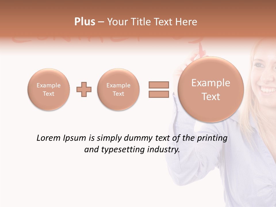 Beautiful Offer Woman PowerPoint Template