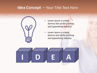 Beautiful Offer Woman PowerPoint Template