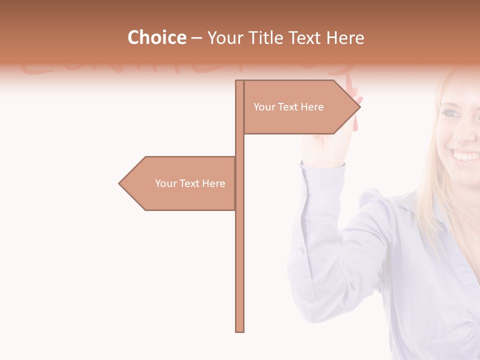 Beautiful Offer Woman PowerPoint Template