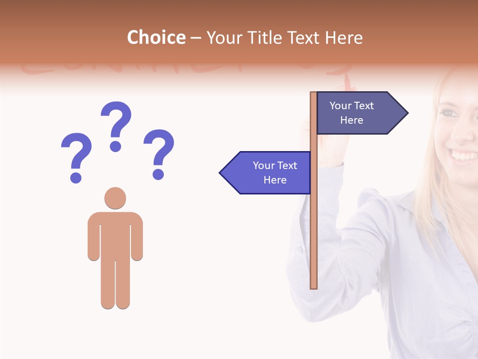 Beautiful Offer Woman PowerPoint Template