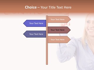 Beautiful Offer Woman PowerPoint Template