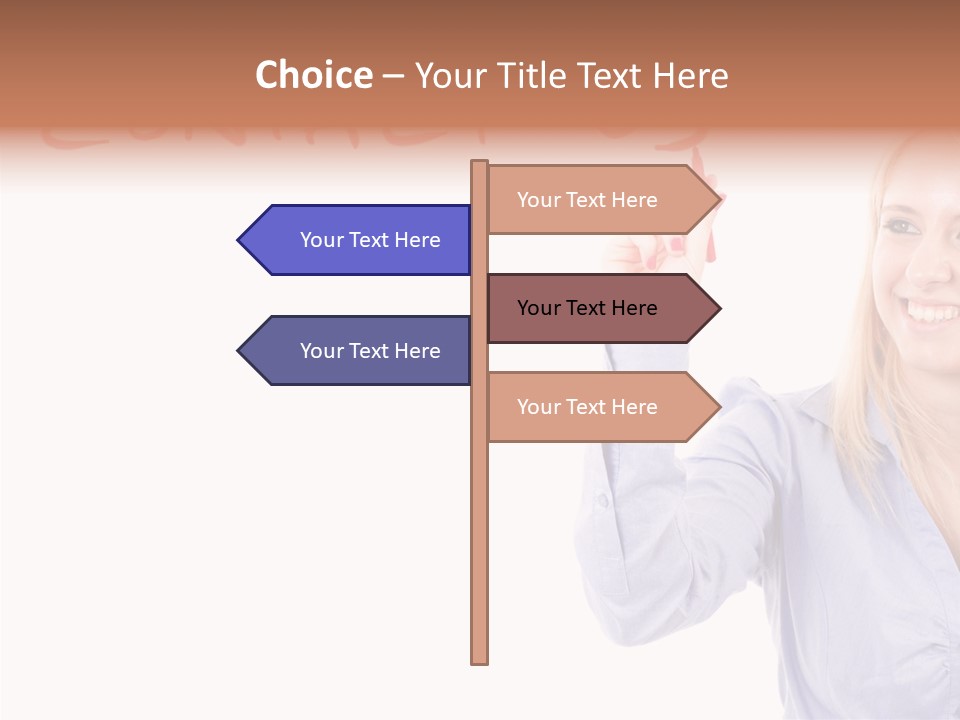 Beautiful Offer Woman PowerPoint Template
