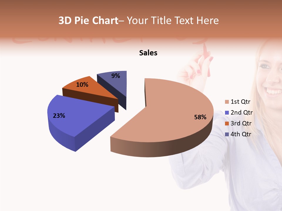 Beautiful Offer Woman PowerPoint Template