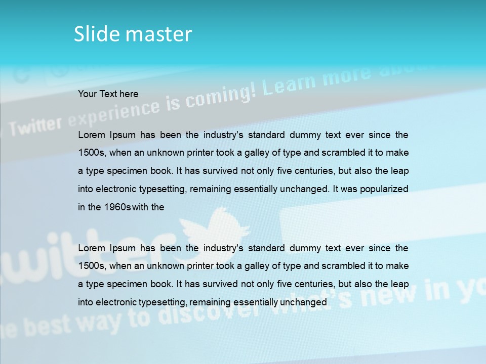 Banner Connexion Message PowerPoint Template