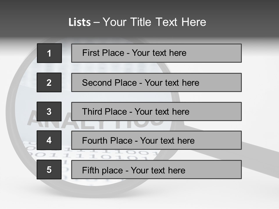 Statistic Pen Work PowerPoint Template