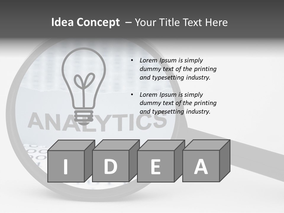 Statistic Pen Work PowerPoint Template