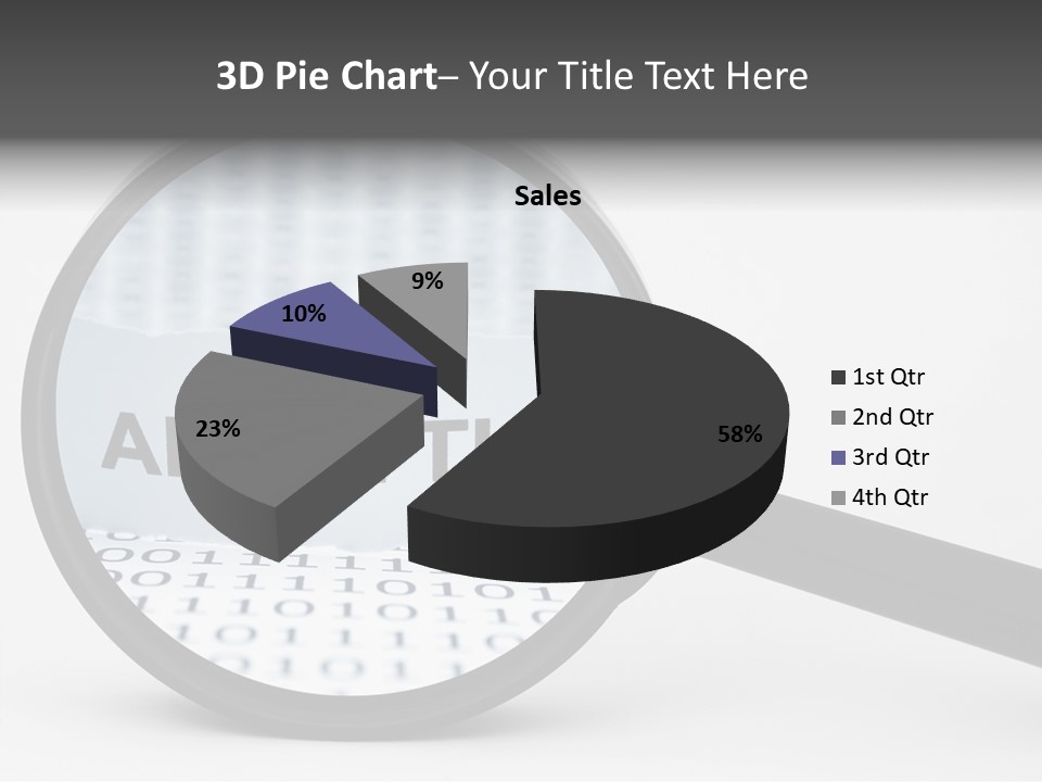 Statistic Pen Work PowerPoint Template