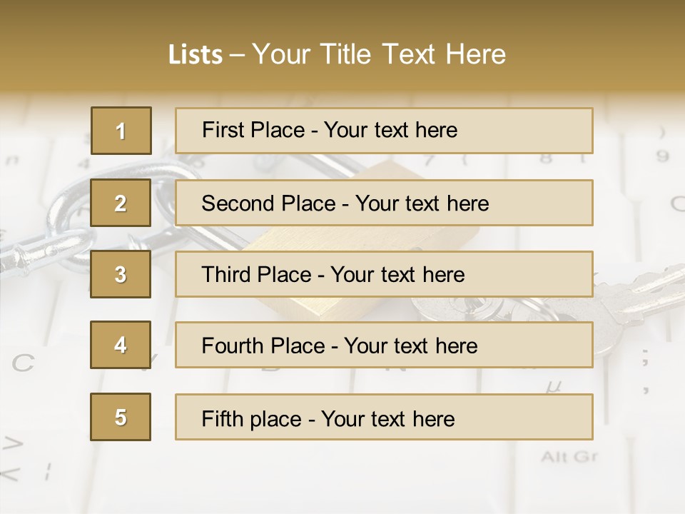 Grey Internet Password PowerPoint Template