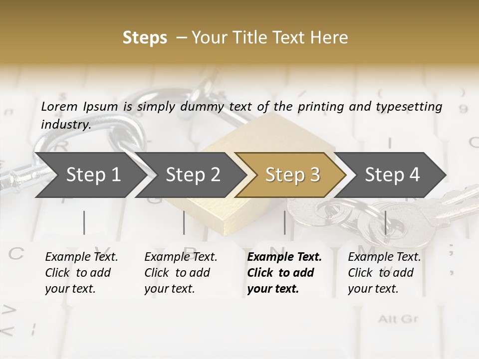 Grey Internet Password PowerPoint Template