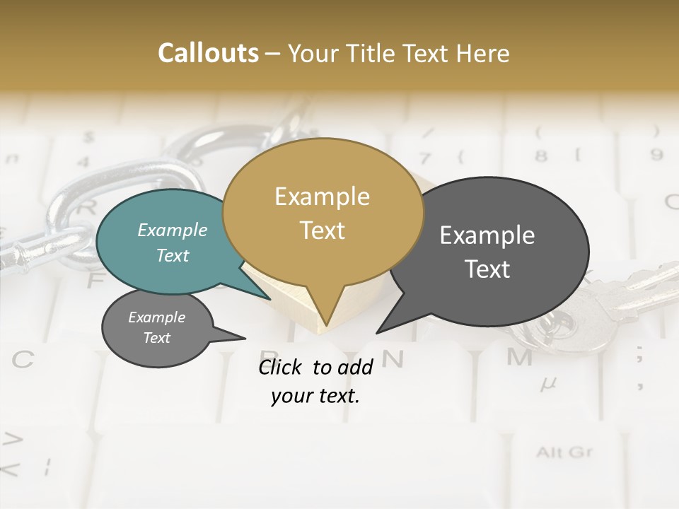 Grey Internet Password PowerPoint Template