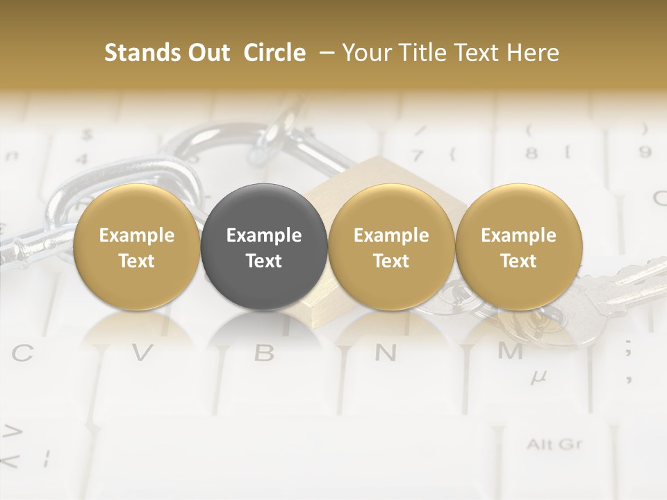 Grey Internet Password PowerPoint Template
