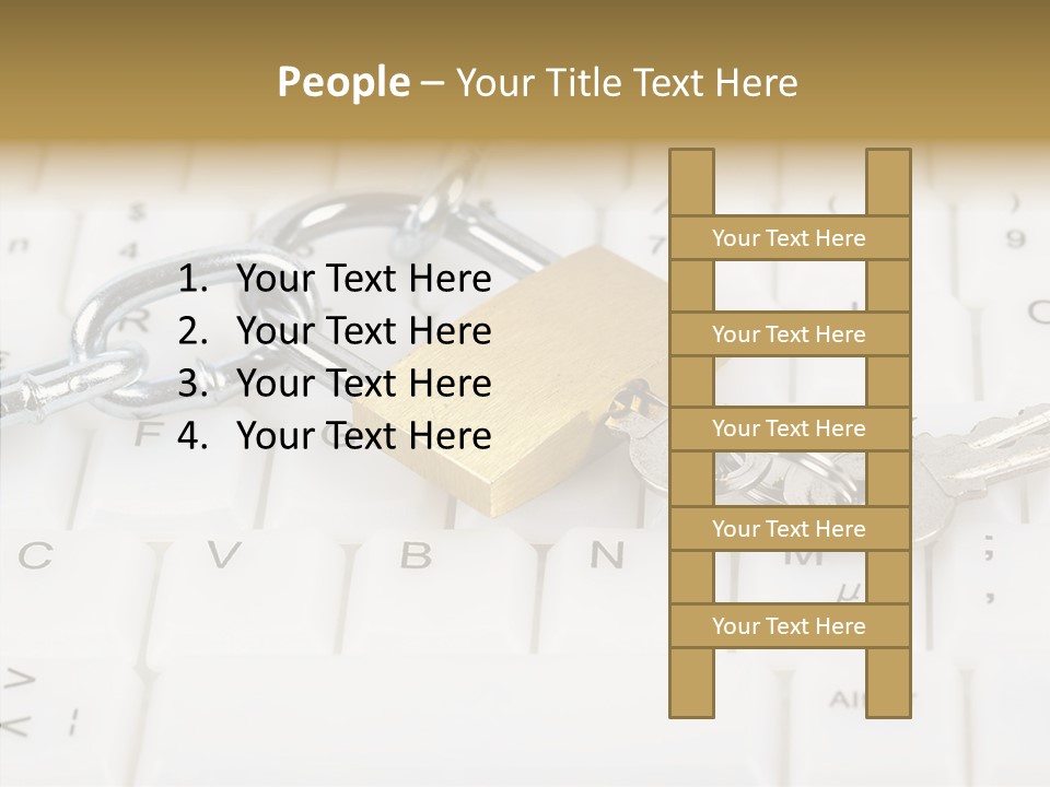 Grey Internet Password PowerPoint Template