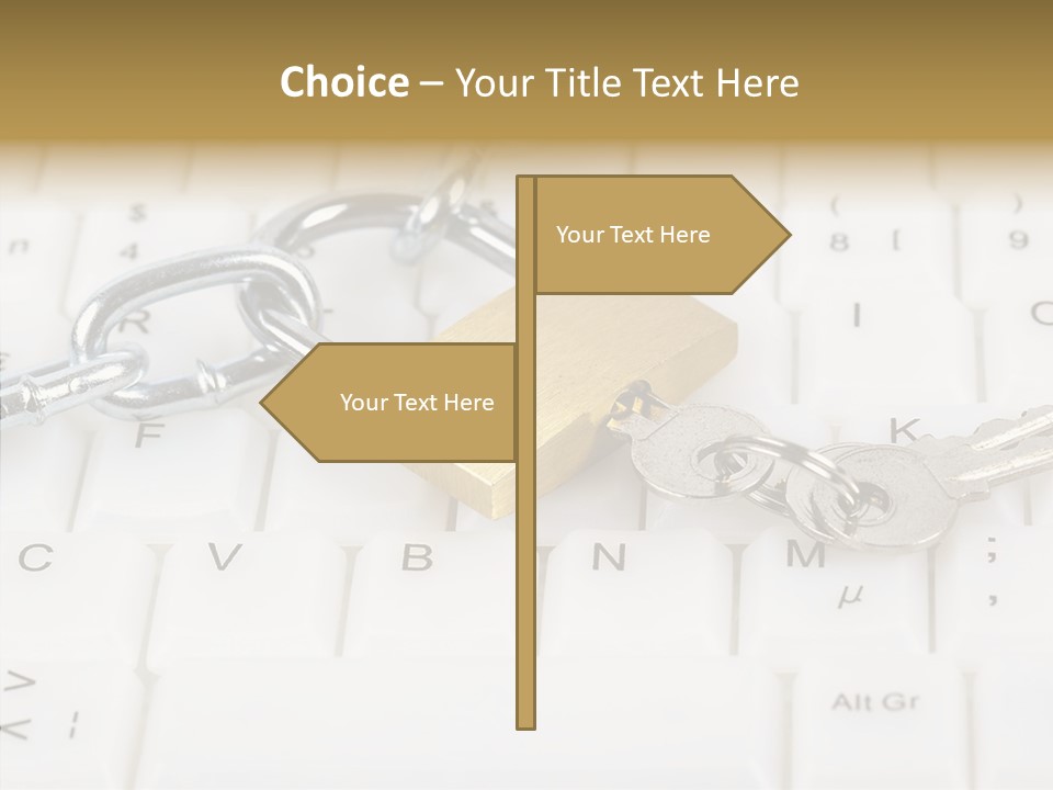 Grey Internet Password PowerPoint Template