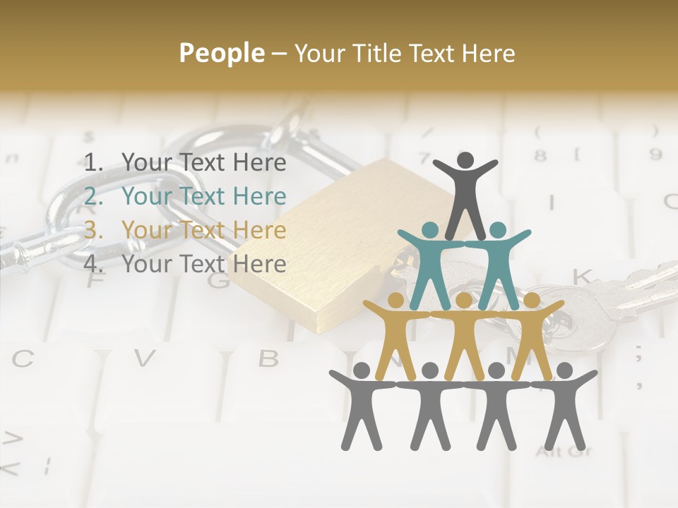 Grey Internet Password PowerPoint Template